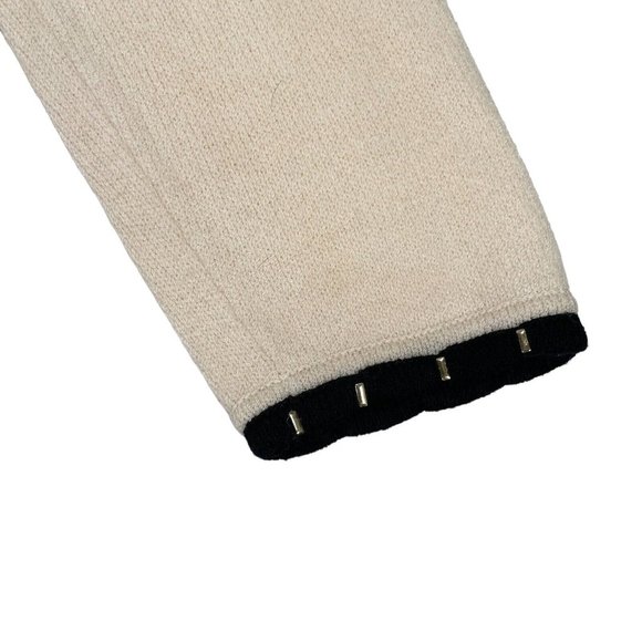 VTG St. John Collection Cream Knit Duster Cardigan Sweater- USA- Womens Size 10 - Picture 4 of 12